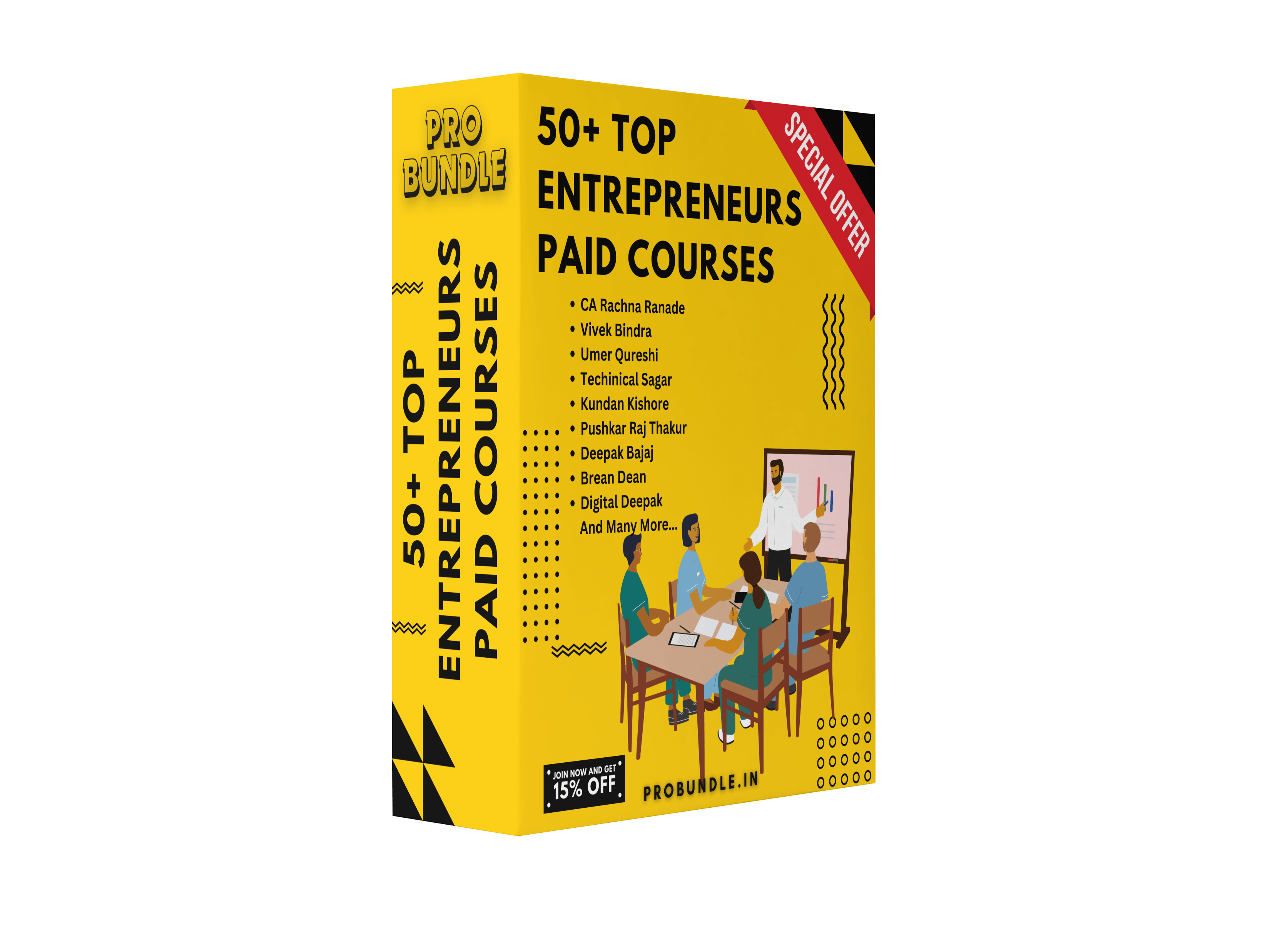 50+TOP ENTREPRENEURS PAID COURSE